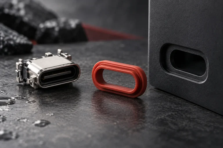 USB Type-C接口与密封结构,AI概念示意